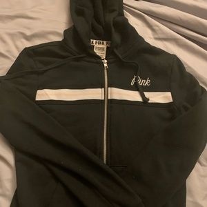 PINK crop zip up jacket